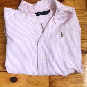 Ralph Lauren polo pink button down
